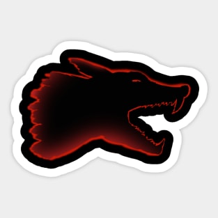 Wolf attack Sticker